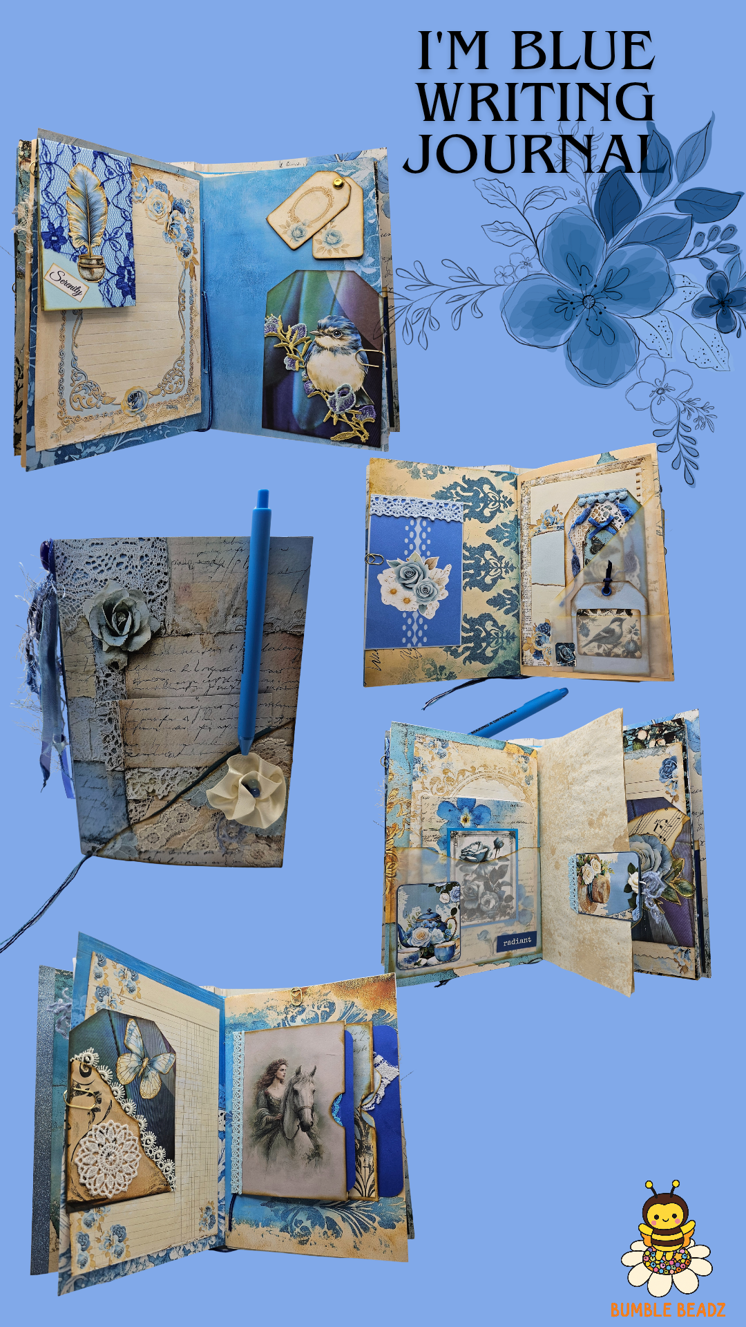🐝Hand Made Writing Journals🐝