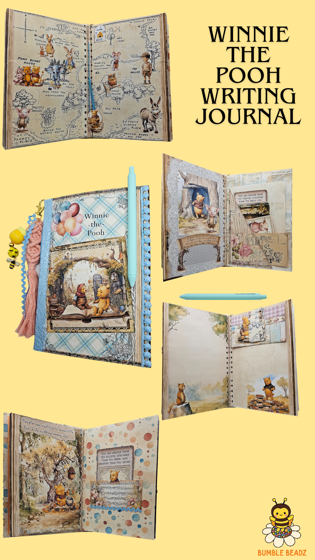 🐝Hand Made Writing Journals🐝