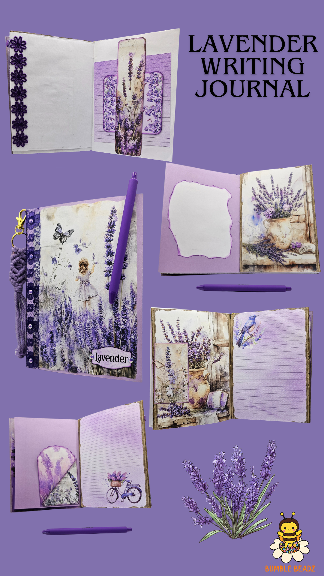 🐝Hand Made Writing Journals🐝