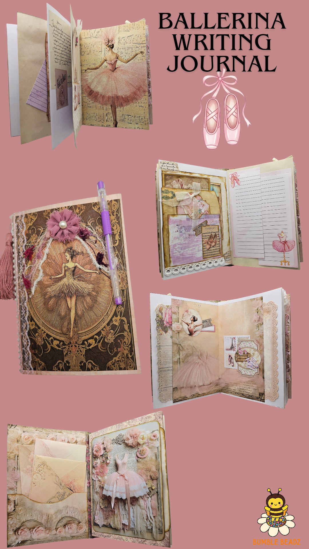 🐝Hand Made Writing Journals🐝