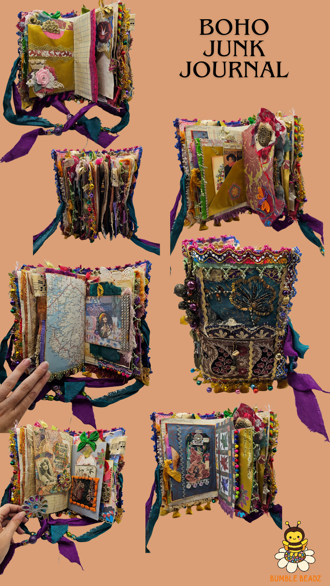 🐝Hand Made Junk Journals🐝