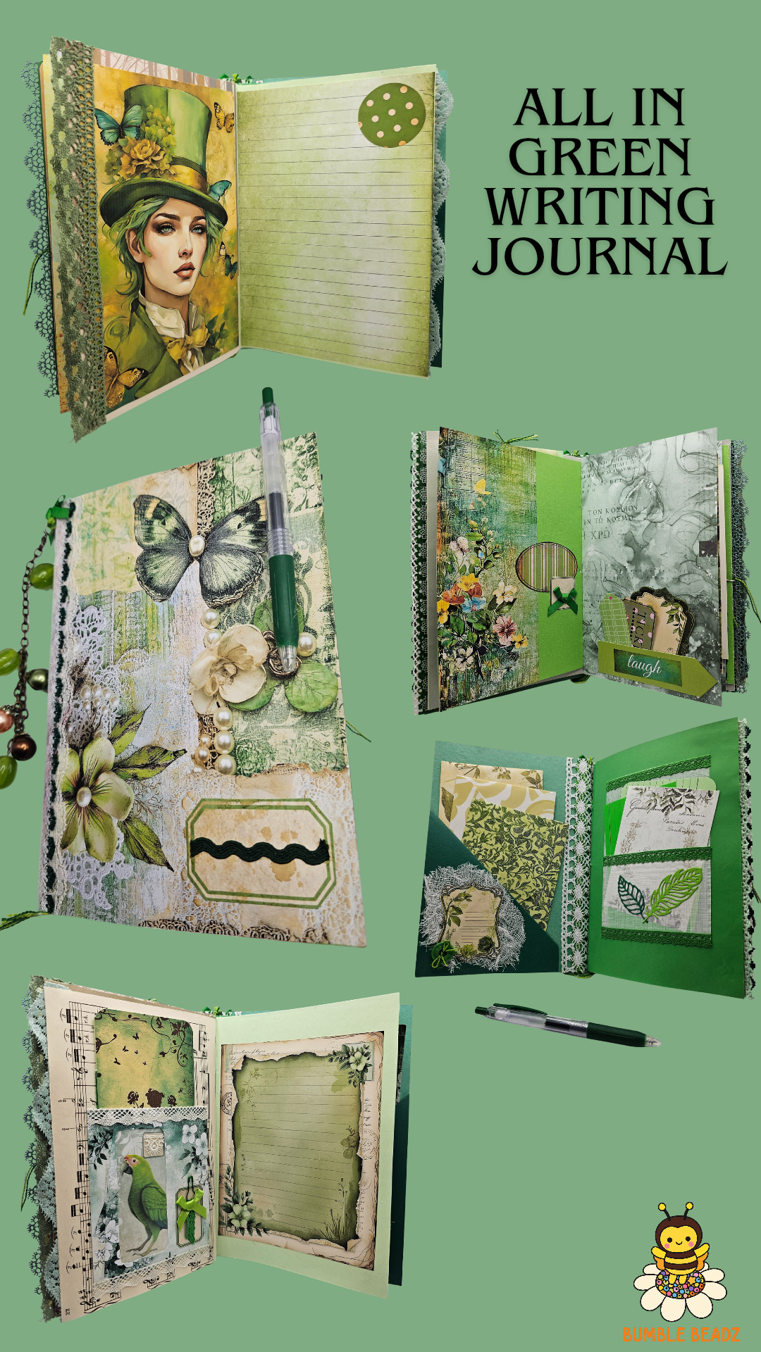 🐝Hand Made Writing Journals🐝