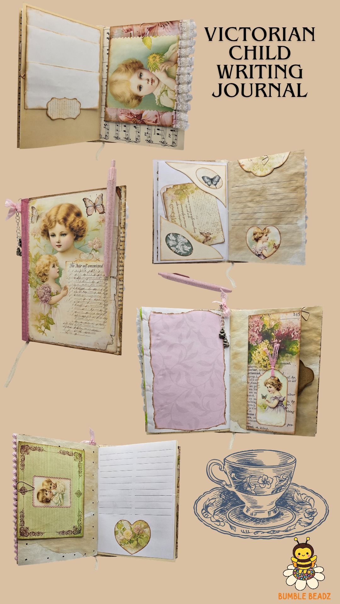 🐝Hand Made Writing Journals🐝