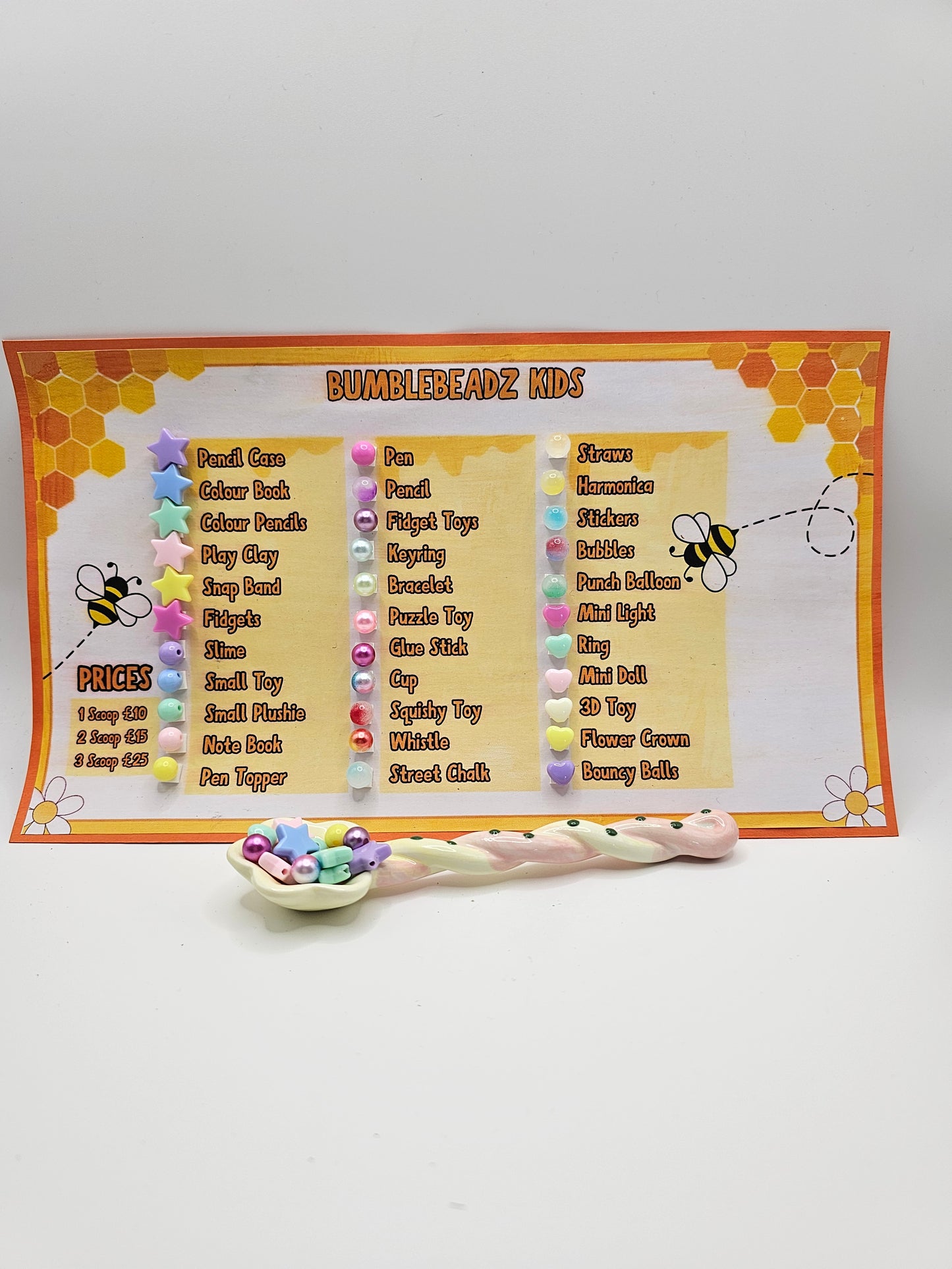 🐝 Kids Bead Scoop Goodies 🐝