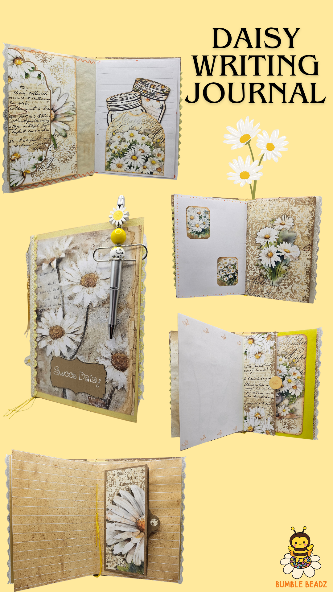 🐝Hand Made Writing Journals🐝