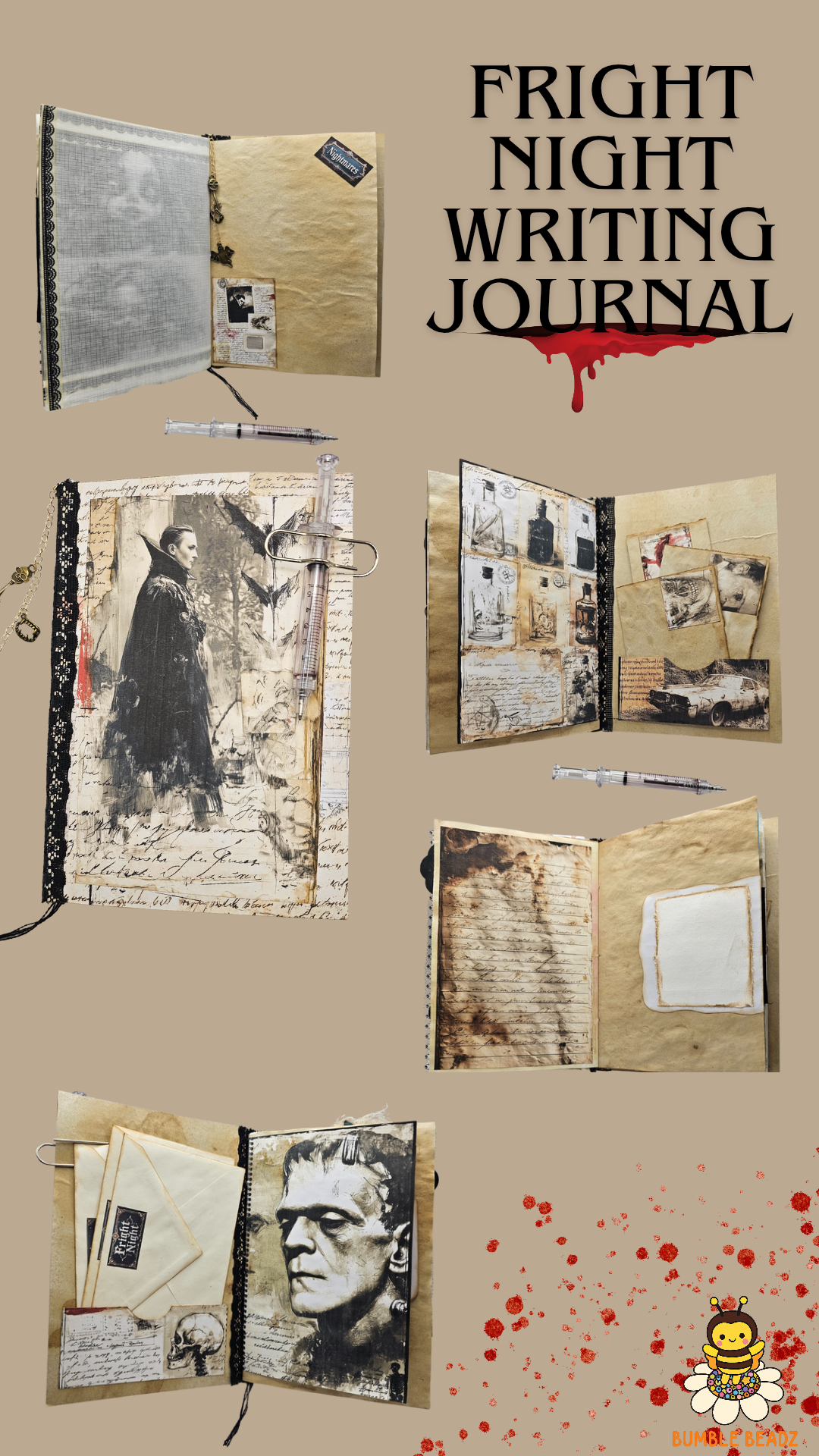 🐝Hand Made Writing Journals🐝