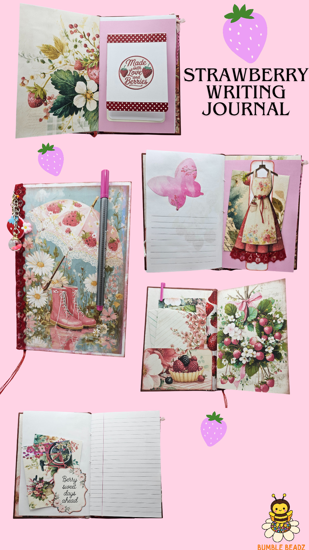 🐝Hand Made Writing Journals🐝