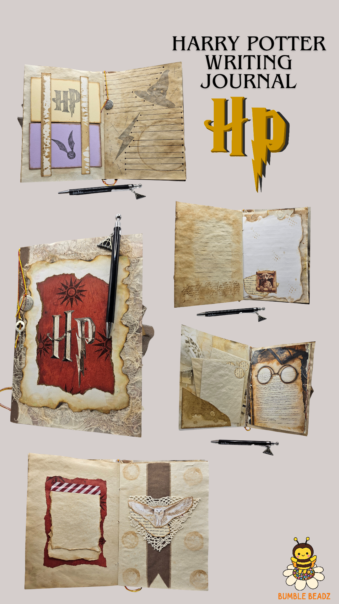 🐝Hand Made Writing Journals🐝