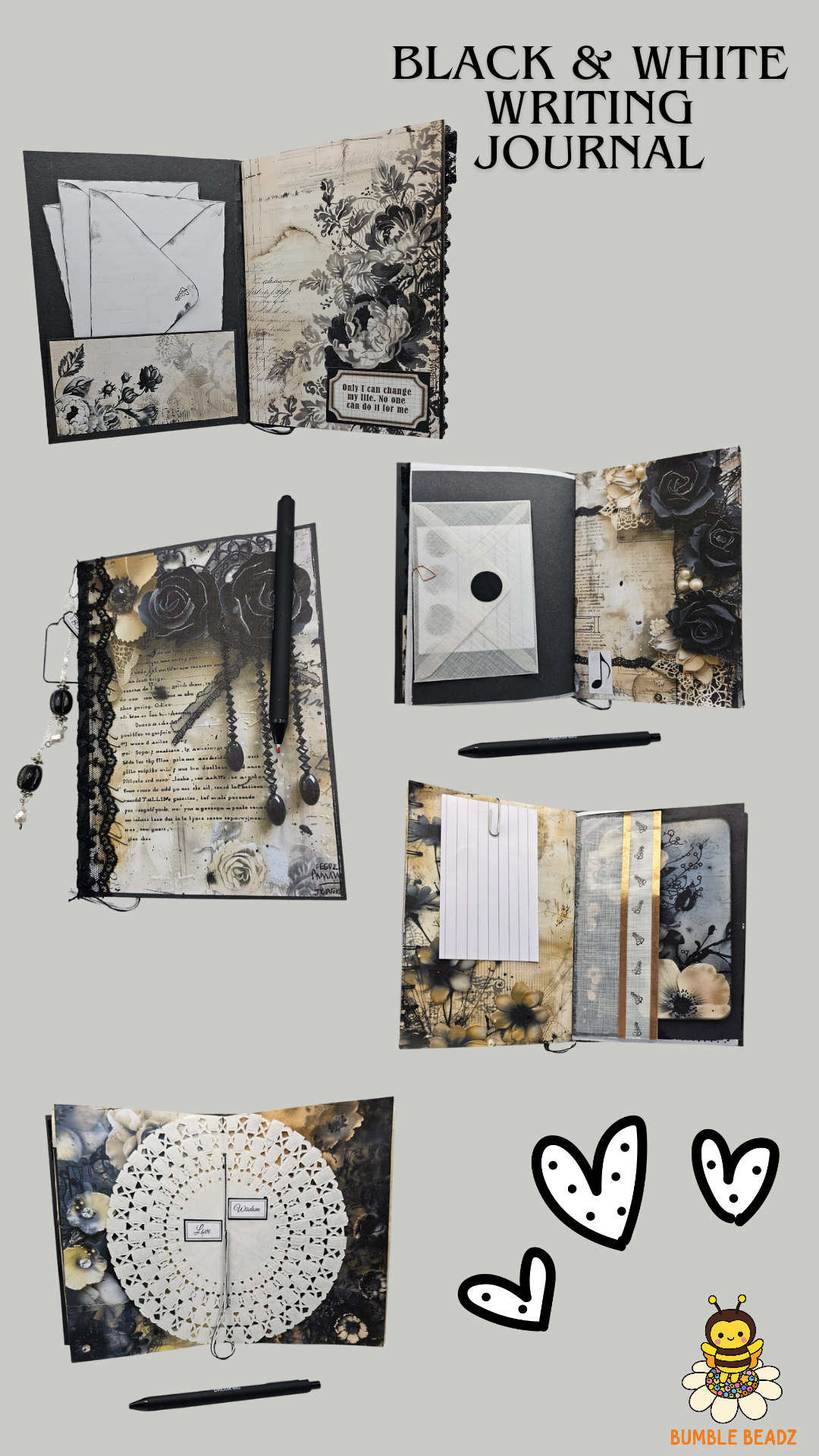 🐝Hand Made Writing Journals🐝