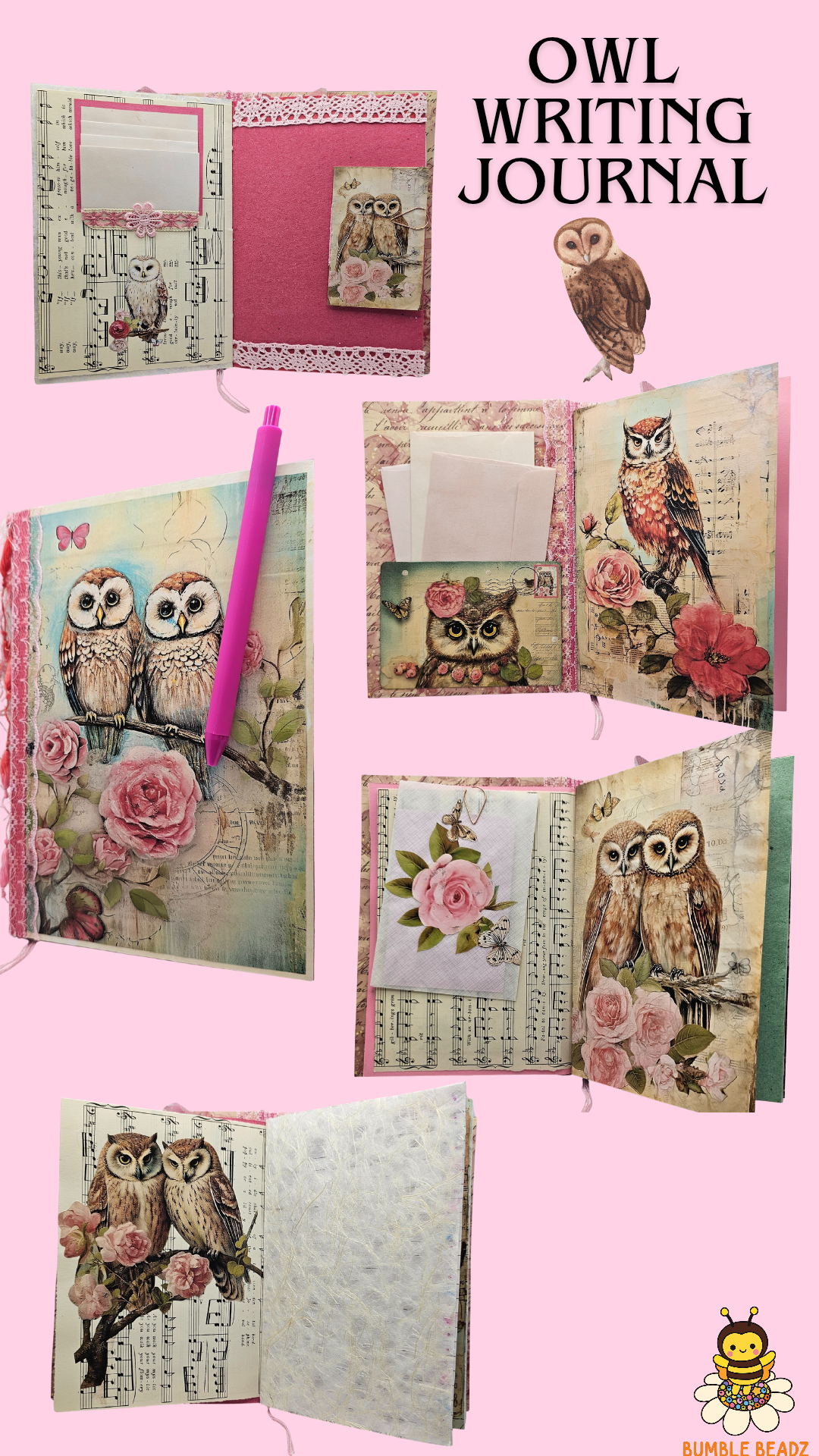 🐝Hand Made Writing Journals🐝